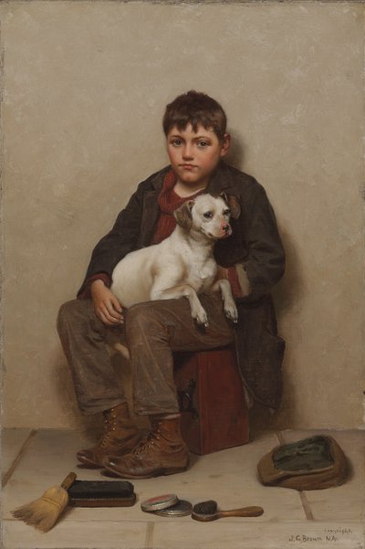 Ware vrienden, 1900 door John George Brown