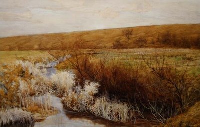 Een Weide in de Winter door John George Sowerby