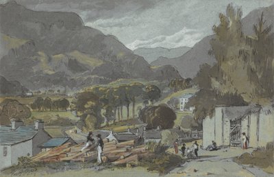 Vanaf de kerkheuvel, Ambleside door John Harden