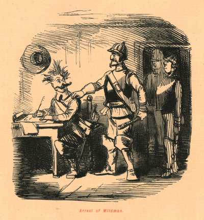 Arrestatie van Wildman, 1897 door John Leech