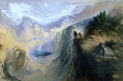 Manfred op de Jungfrau door John Martin