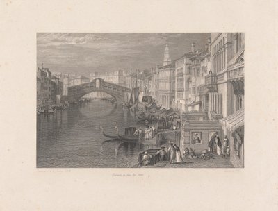 De Rialto, Venetië door John Pye