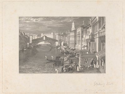 De Rialto, Venetië door John Pye