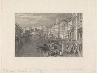 De Rialto, Venetië door John Pye