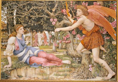 Liefde en de maagd door John Roddam Spencer Stanhope