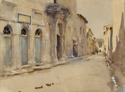 Een straat in Spanje door John Singer Sargent