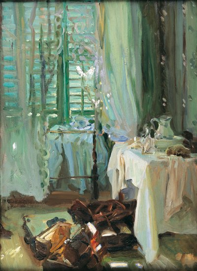 De hotelkamer door John Singer Sargent