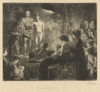 Anschutz praat over anatomie door John French Sloan