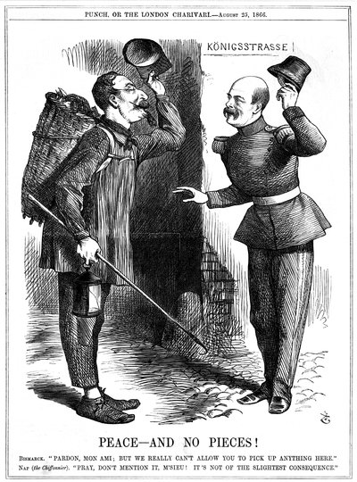 Vrede - en geen stukken!, 1866 door John Tenniel