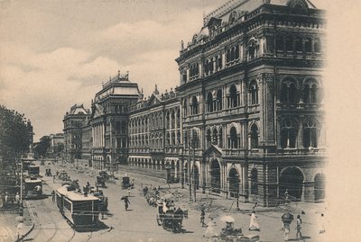 Uitzicht op Writers Buildings, Calcutta, c1910 door Johnston and Hoffmann