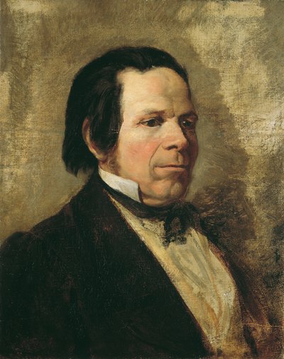 Portret van een man door Josef Danhauser