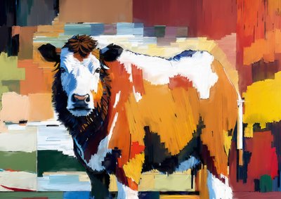 Dieren: Hereford rund 3 door Josef Johann Michel