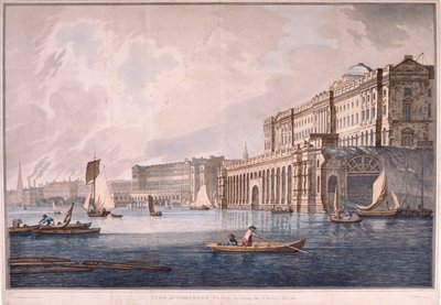 Somerset House, Londen, 1791 door Joseph Constantine Stadler