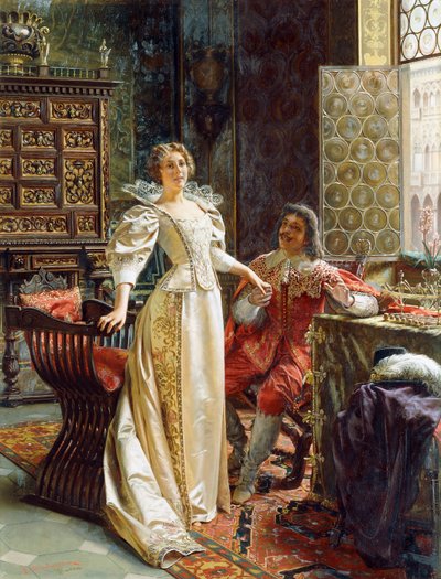 Flirten door Joseph Frederick Charles Soulacroix