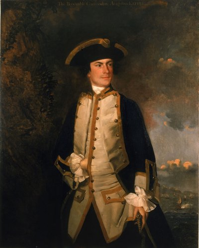 Commodore De Eerwaarde Augustus Keppel (1725-1786) door Joshua Reynolds