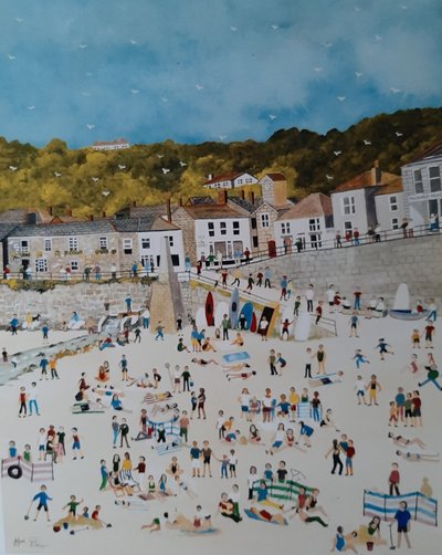 Mousehole Beach, 2018 door Judy Joel