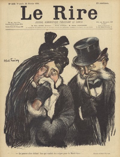 Illustratie voor Le Rire door Jules Abel Faivre