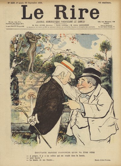 Illustratie voor Le Rire door Jules Abel Faivre