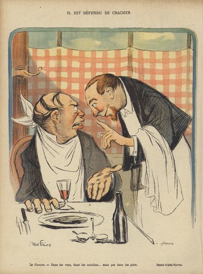 Illustratie voor Le Rire door Jules Abel Faivre