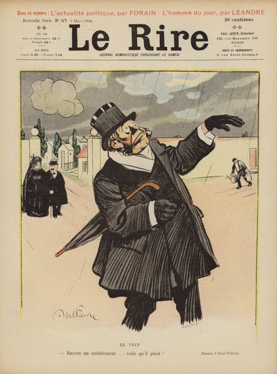 Illustratie voor Le Rire door Jules Abel Faivre