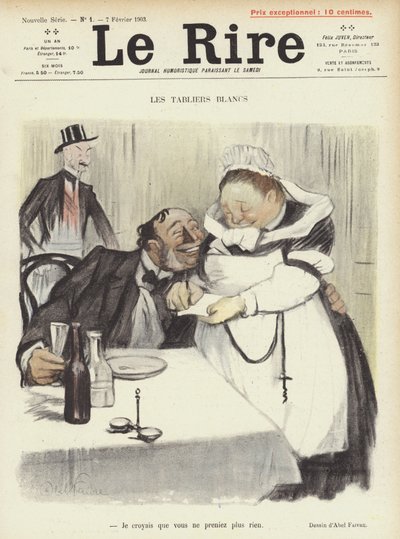 Illustratie voor Le Rire door Jules Abel Faivre