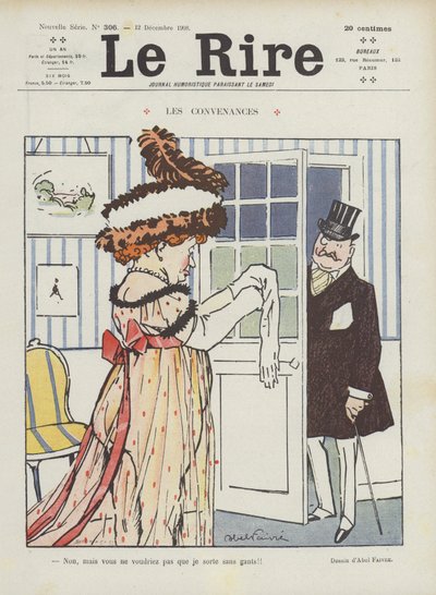 Illustratie voor Le Rire door Jules Abel Faivre