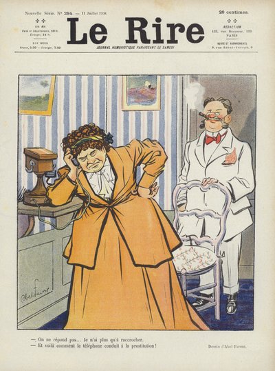 Illustratie voor Le Rire door Jules Abel Faivre