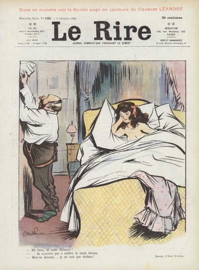 Illustratie voor Le Rire door Jules Abel Faivre