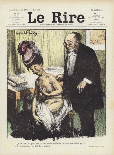 Illustratie voor Le Rire door Jules Abel Faivre