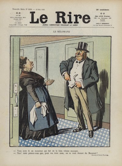 Illustratie voor Le Rire door Jules Abel Faivre