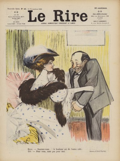 Illustratie voor Le Rire door Jules Abel Faivre