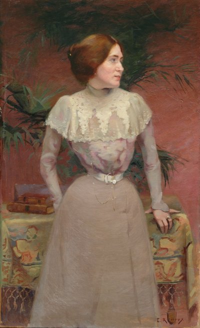 Portret van Madame Renoux door Jules Ernest Renoux