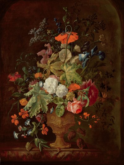 Vaas met Bloemen door Justus van Huysum