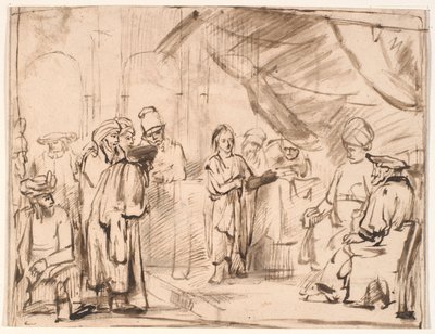 De twaalfjarige Jezus in de tempel door Karel van Savoy