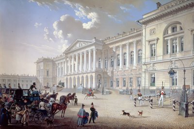 Het Mikhailovsky Paleis, St. Petersburg, 1832 door Karl Pavlovich Beggrov