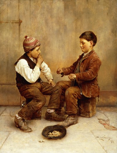 Kies een hand, 1889 door Karl Witkowski