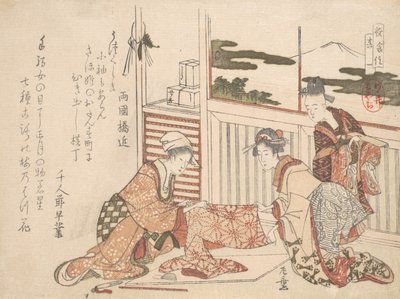 Kleding, laat 18e-begin 19e eeuw door Katsushika Hokusai