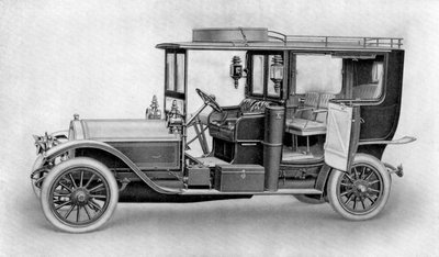 Tekening van een auto, 1911-1912 door Kilmsch and Co.