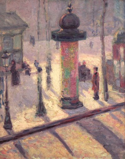 Kiosk op de Boulevard Clichy, 1886-7 door Louis Anquetin