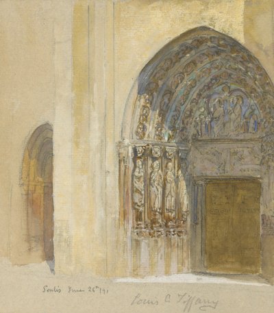 Senlis, 26 juni 1891 door Louis Comfort Tiffany