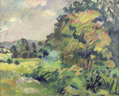 Normandië landschap door Louis Valtat