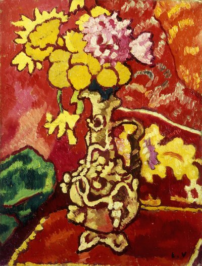 Vaas met Bloemen door Louis Valtat