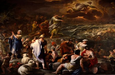 De Rode Zee scheiden door Luca Giordano