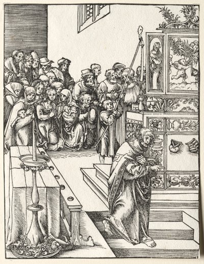 Martelaarschap van St. Johannes door Lucas Cranach the Elder