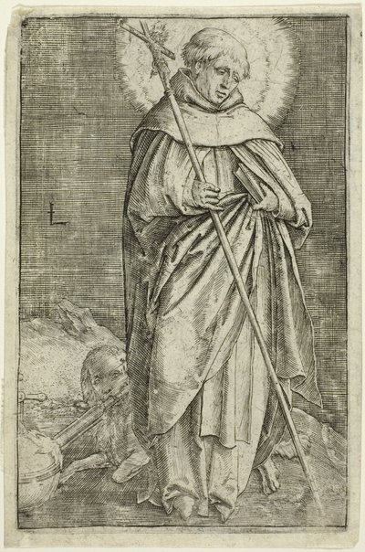 Sint Dominicus door Lucas van Leyden