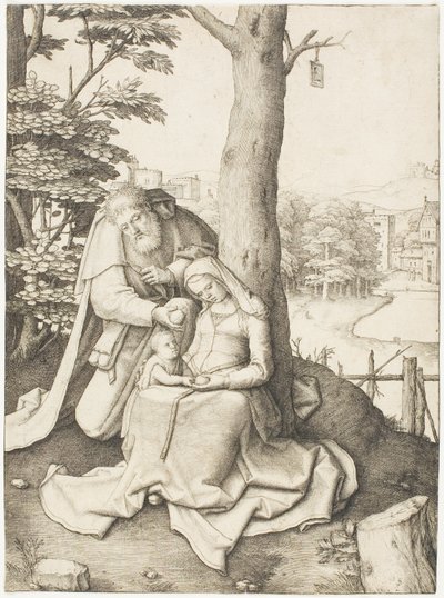 De Heilige Familie door Lucas van Leyden