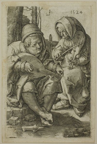 De muzikanten door Lucas van Leyden