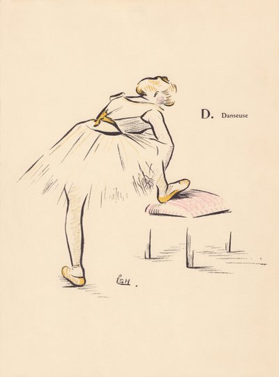 D. Danser door Lucien L. (active 1904) Henreaux