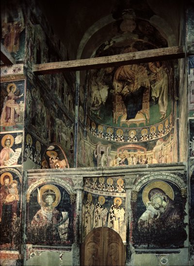 Iconostase en apsis, fresco