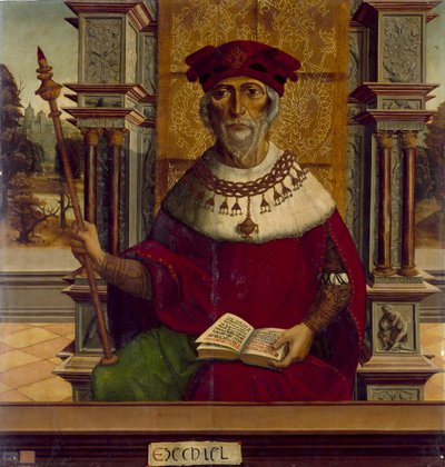 De profeet Ezechiël, ca. 1525 door Maestro de Becerril